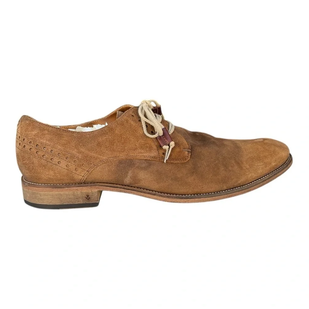 🦅 John Varvatos Men’s Suede‎ Wingtip Derby Oxfords | Size 11 | Distressed Cool